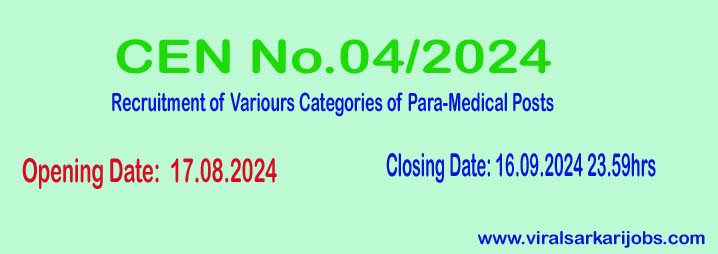 RRB Para-Medical Recruitment 2024: Apply for Railway Medical Jobs